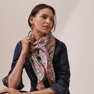 本日限定価格】極美品エルメス 箱付き メンズ ネイビー シルクカシミア